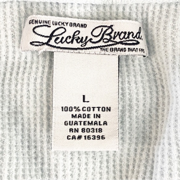 Lucky Brand Light Blue thermal, graphic, long sleeve T-shirt - Picture 3 of 9